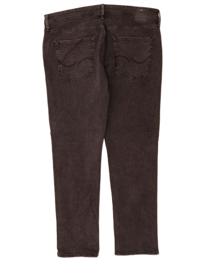 Jeans slim da uomo Jack & Jones W38 L32 cotone grigio