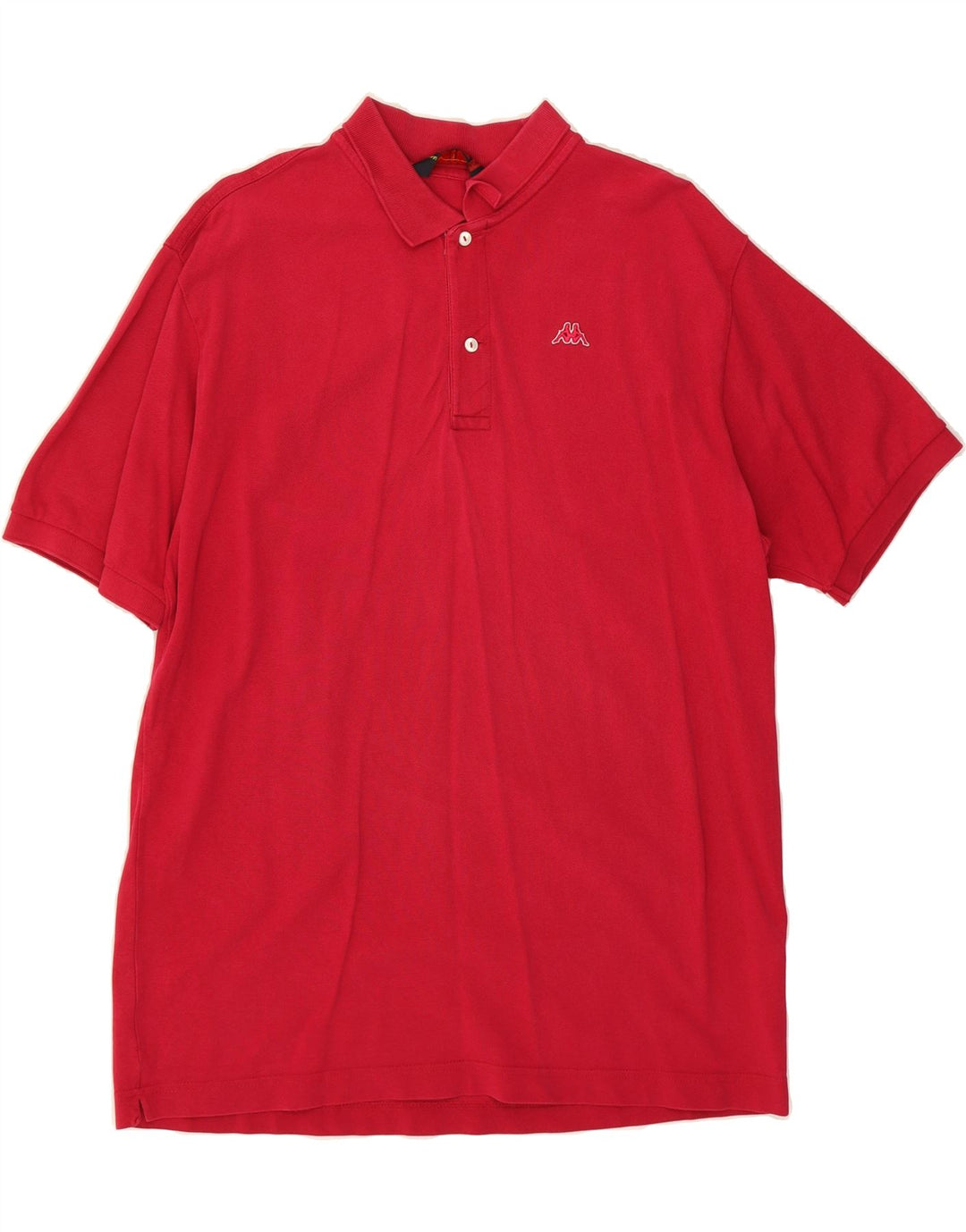 KAPPA Mens Polo Shirt XL Red Cotton Vintage Kappa and Second-Hand Kappa from Messina Hembry 