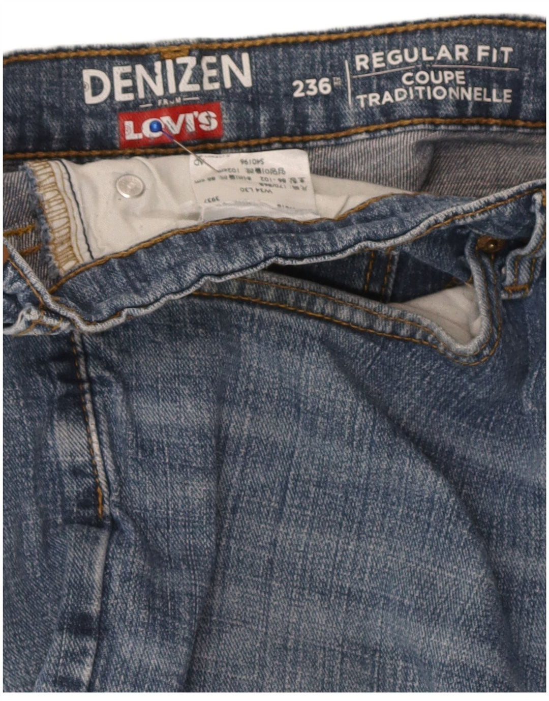 Jeans dritti Levi's Denizen vestibilità regolare da donna W34 L30 Blu