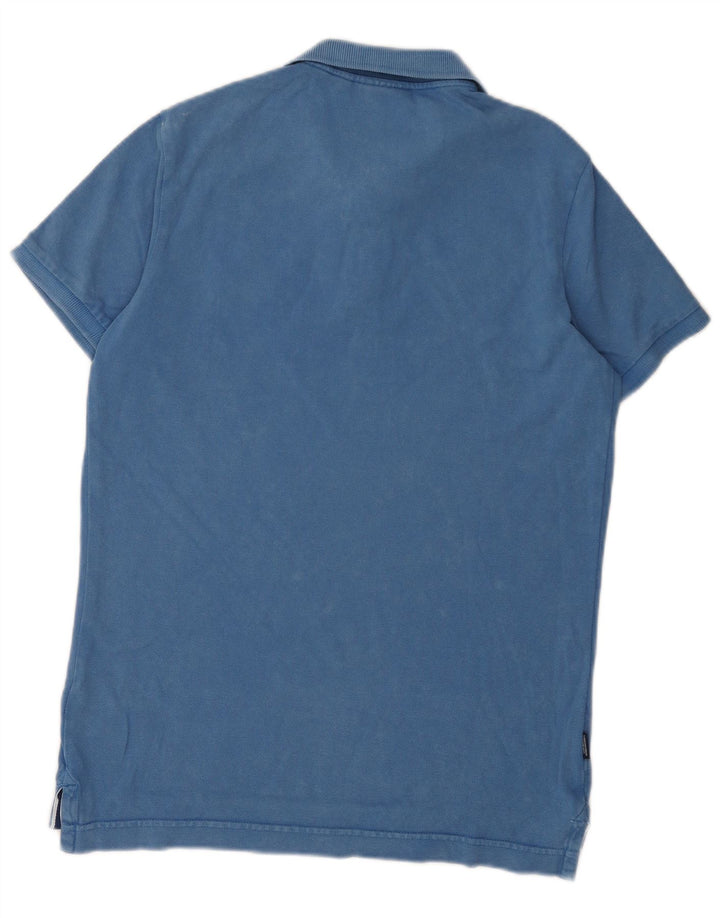 Polo da uomo Superdry Large in cotone blu