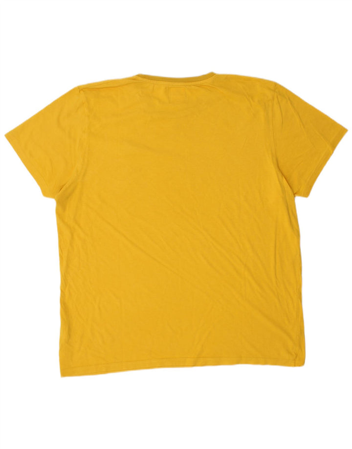 T-shirt da uomo KAPPA Top 2XL cotone giallo