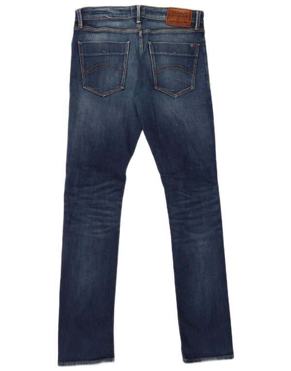 Tommy Hilfiger Uomo Scanton Slim Jeans W32 L34 Blu Cotone