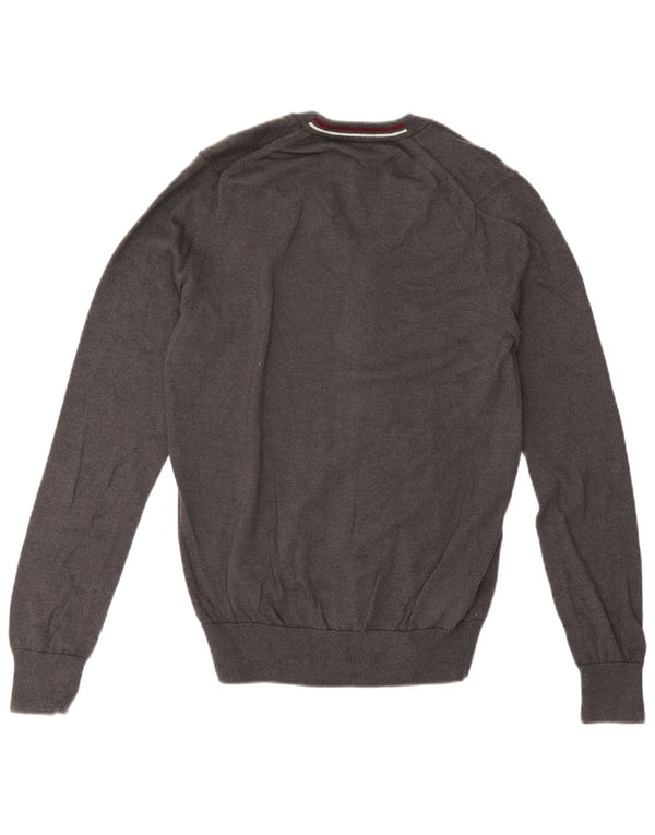 Maglione cardigan da uomo Fred Perry piccolo in lana grigia