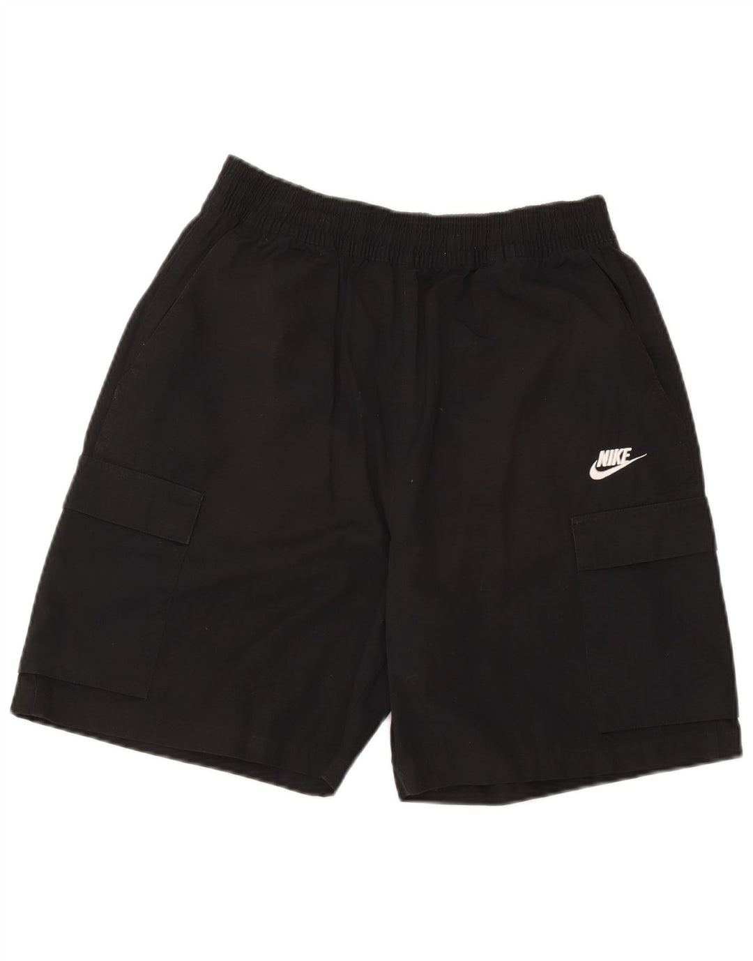 Pantaloncini sportivi cargo da uomo Nike, cotone medio nero