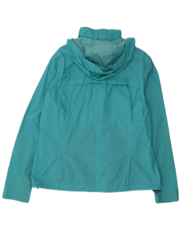 Giacca antipioggia con cappuccio da donna Columbia UK 18 XL Nylon turchese