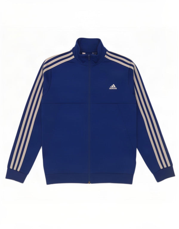 Giacca da tuta da ragazzo Adidas 11-12 anni in poliestere blu