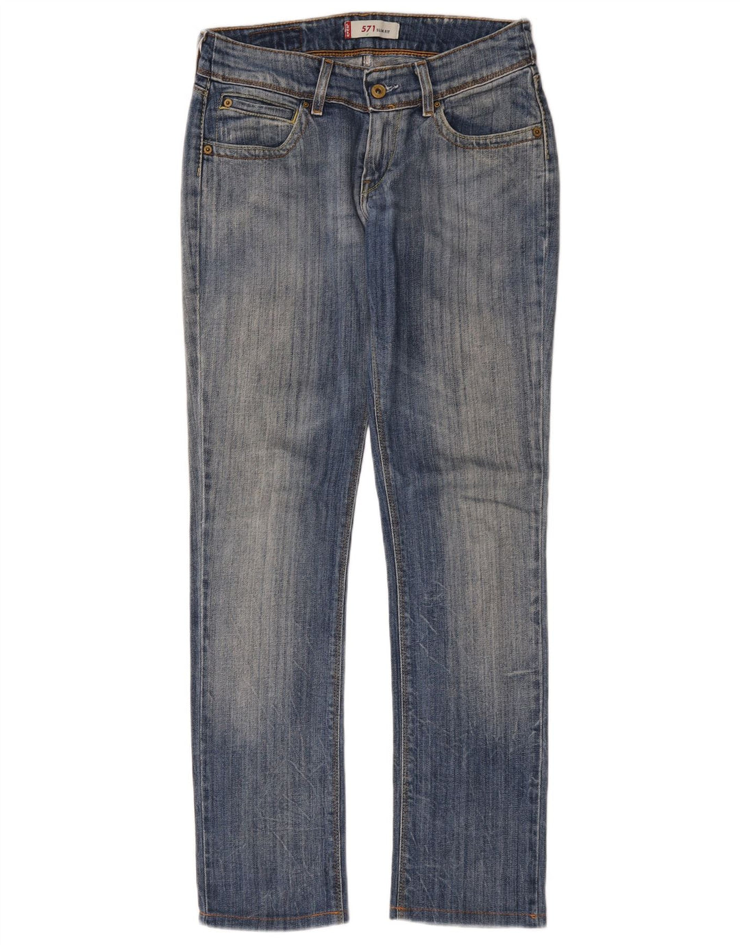 Jeans Levi's 571 Slim da donna W29 L30 in cotone blu