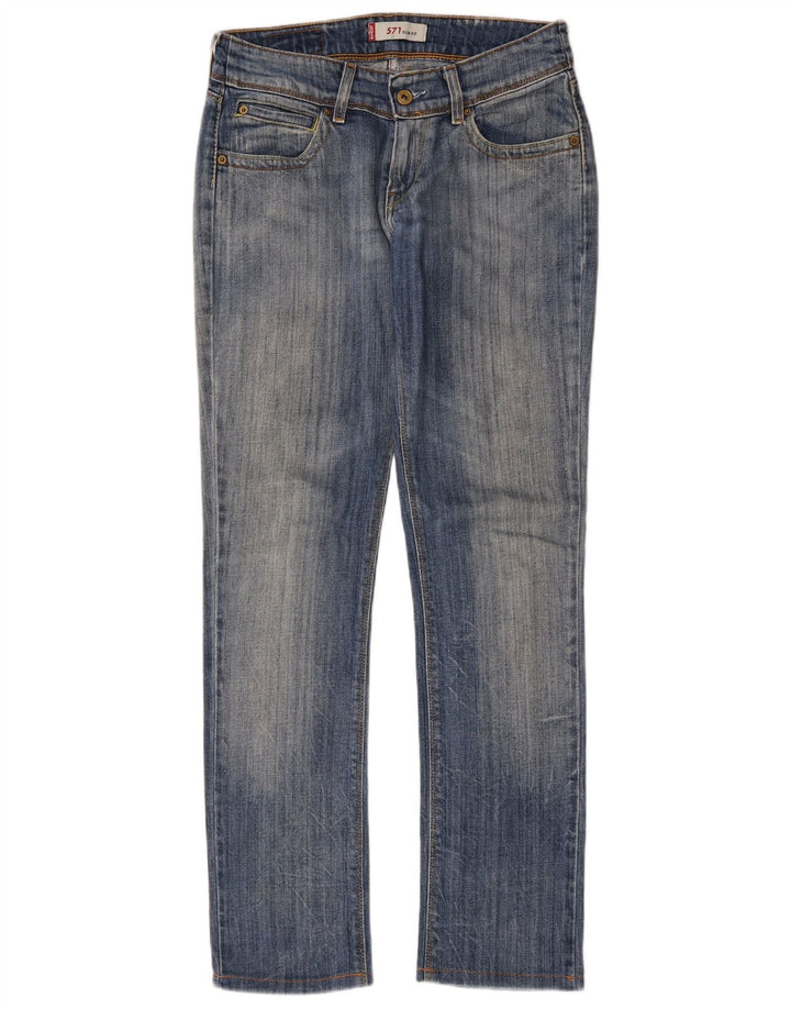 Jeans Levi's 571 Slim da donna W29 L30 in cotone blu