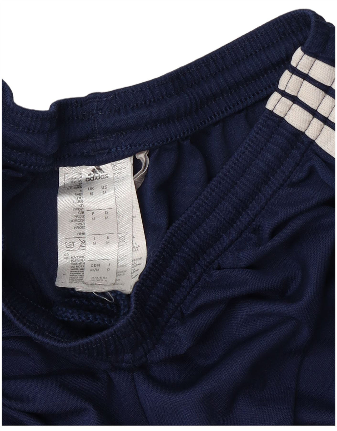 Pantaloncini sportivi Adidas Climalite da uomo medi in poliestere blu navy