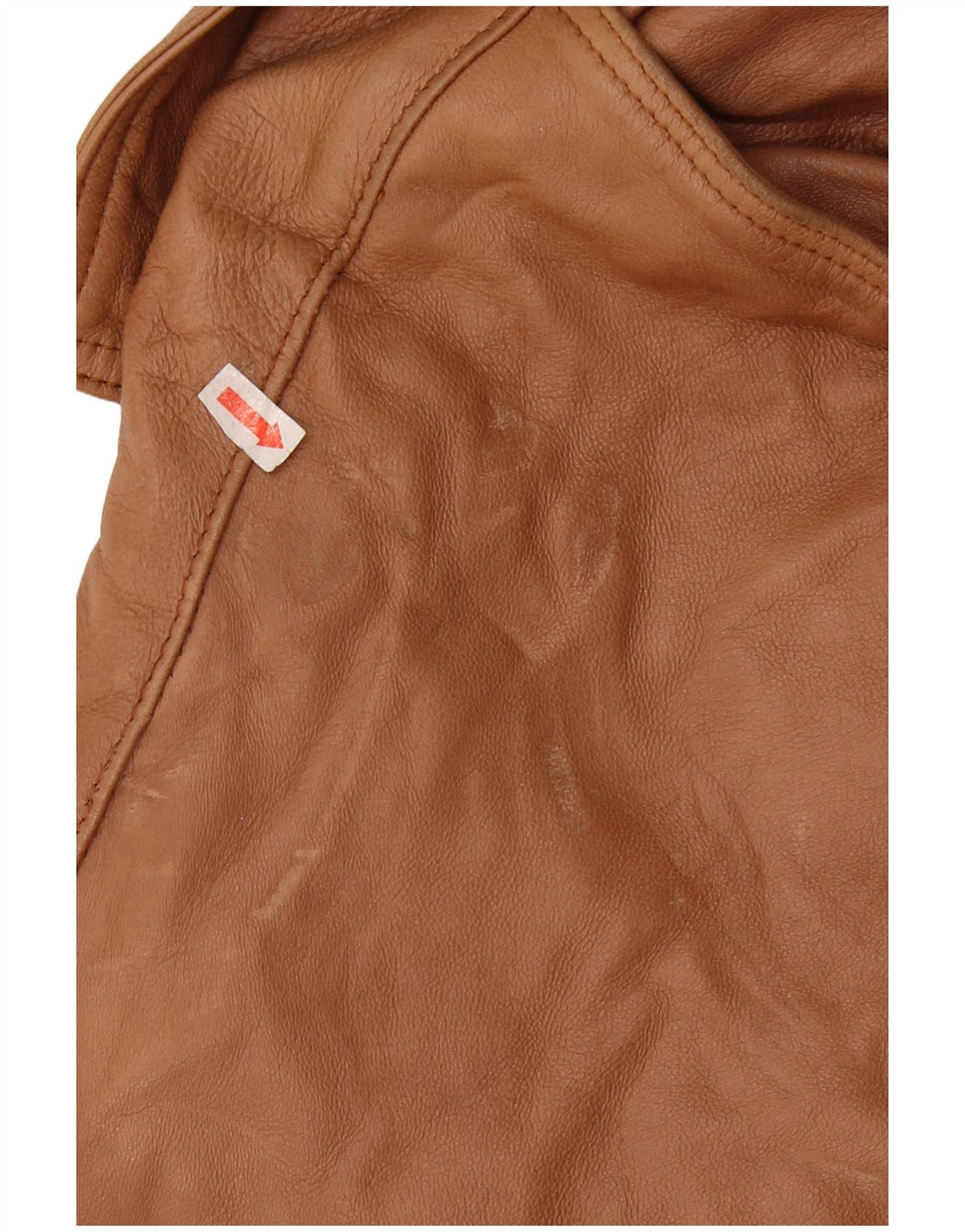 Giacca in pelle militare da uomo VINTAGE UK 44 2XL Pelle marrone