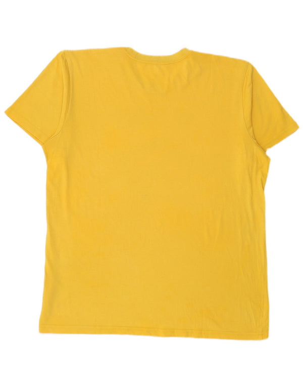 T-shirt grafica ADIDAS da uomo Golden State Warriors, grande, in cotone giallo