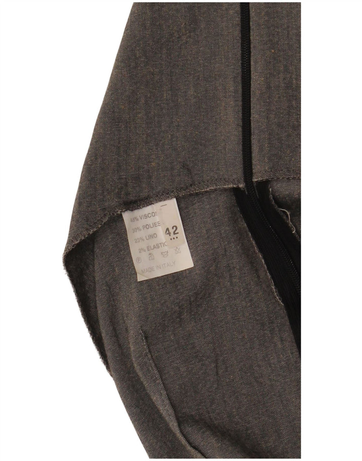 Abito tubino vintage da donna senza maniche IT 42 Viscosa grigio medio