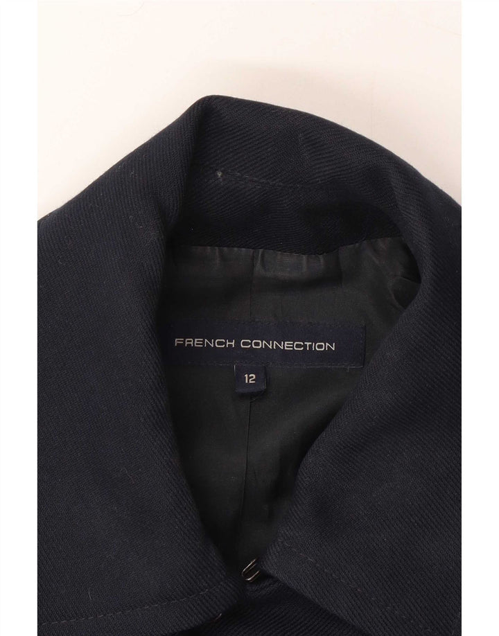 Cappotto da marinaio da donna French Connection UK 12 medio blu navy Poliestere