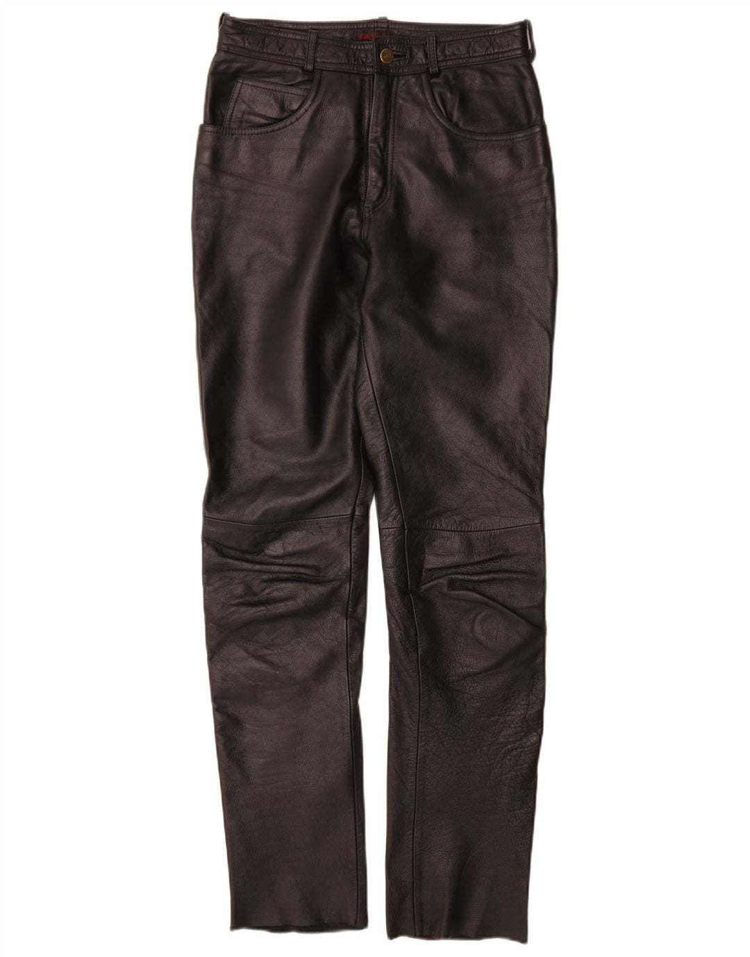 Pantaloni in pelle slim da donna Linus W29 L33 Pelle nera