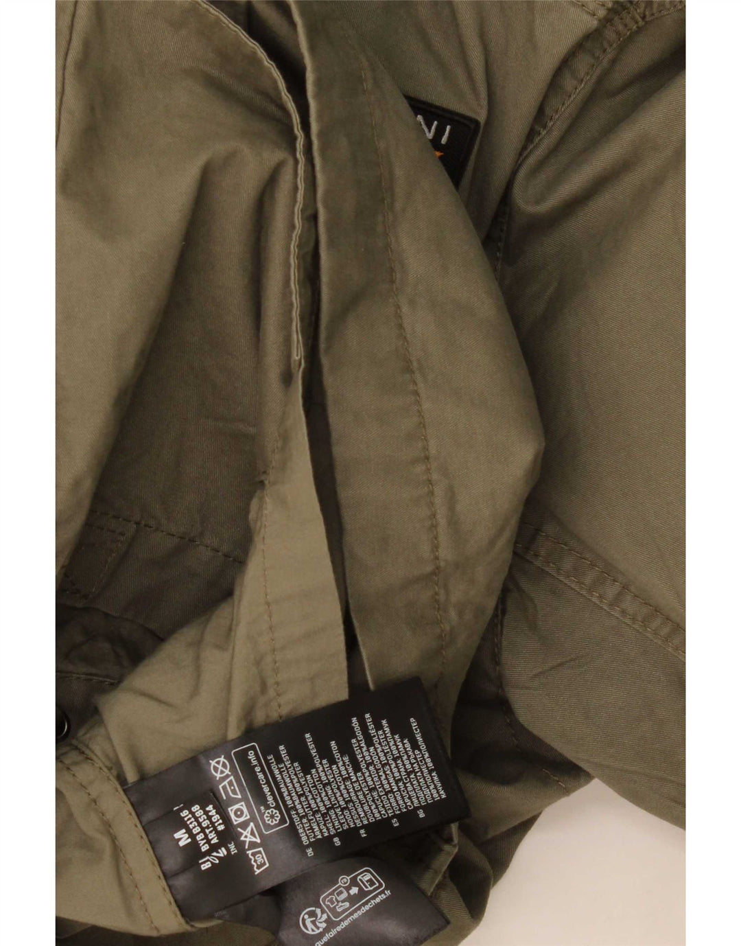 Giacca militare grafica da uomo Brandit UK 38 cotone kaki medio