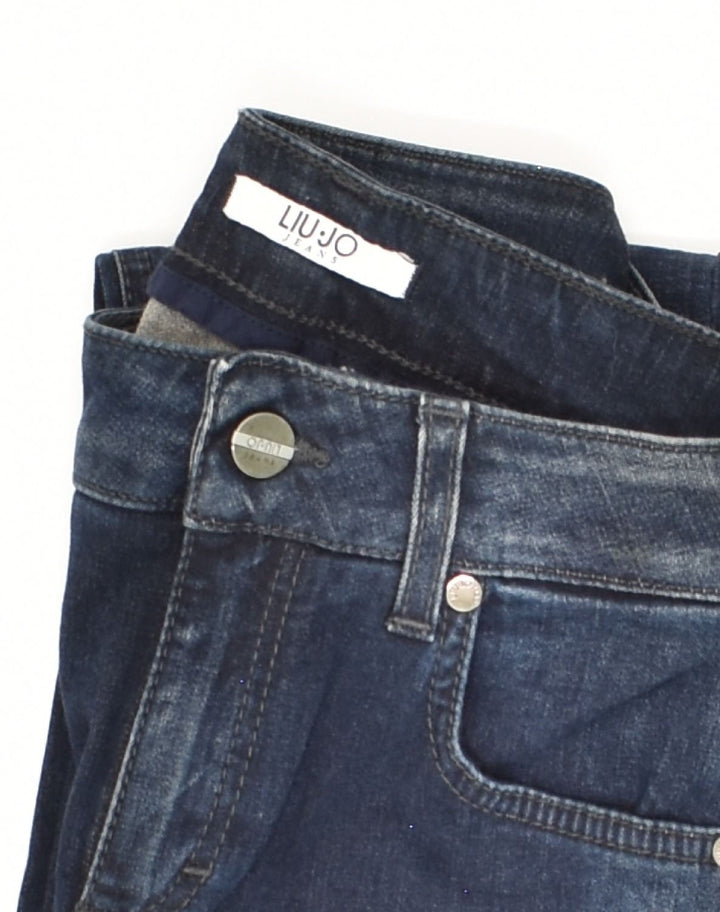 LIU JO Womens Straight Jeans W26 L27  Navy Blue Cotton | Vintage Liu Jo | Thrift | Second-Hand Liu Jo | Used Clothing | Messina Hembry 