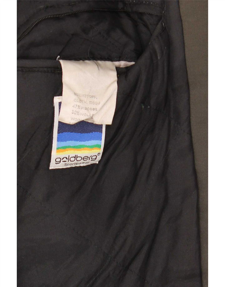 Giubbotto bomber vintage da uomo vestibilità ampia IT 48 Viscosa color block grigio medio