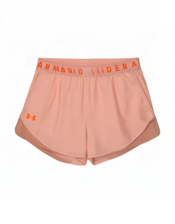 Pantaloncini sportivi Under Armour da donna Heat Gear Graphic UK 14 rosa medio