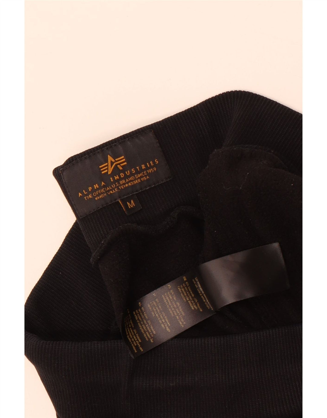 Pantaloni da tuta con grafica da uomo Alpha Industries Joggers medi neri