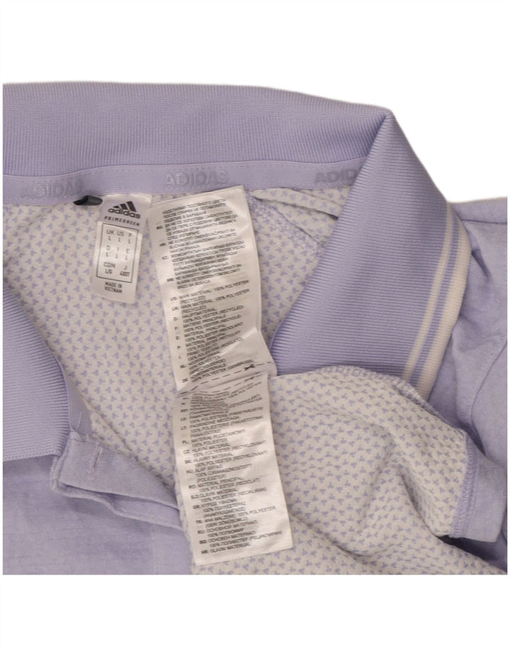 Polo ADIDAS da donna UK 14 grande viola in poliestere