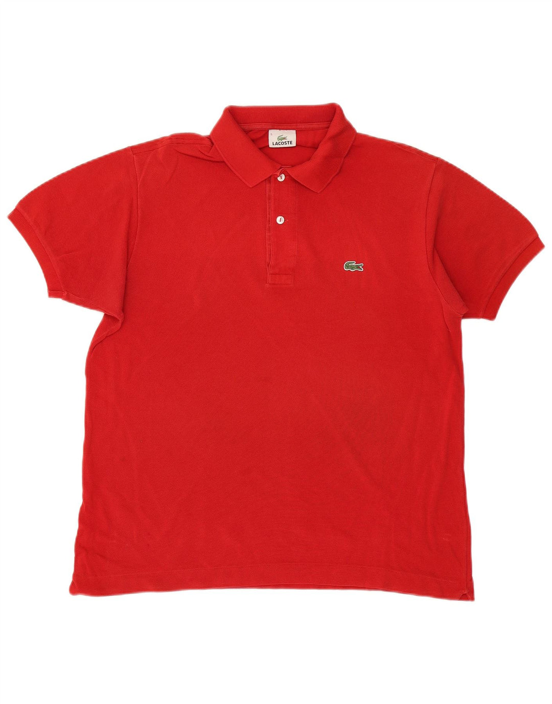 Polo da uomo LACOSTE taglia 5 grande in cotone rosso