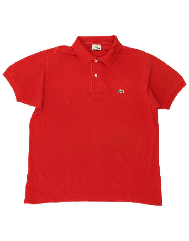 Polo da uomo LACOSTE taglia 5 grande in cotone rosso