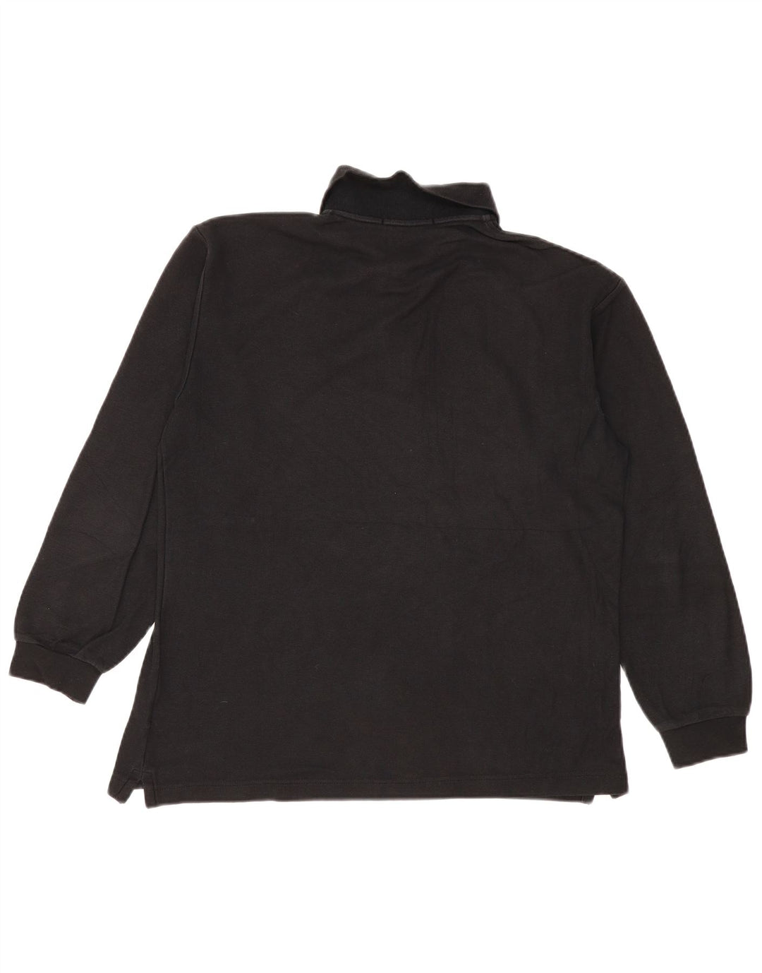 Polo da uomo a maniche lunghe Fila IT 50 cotone nero medio