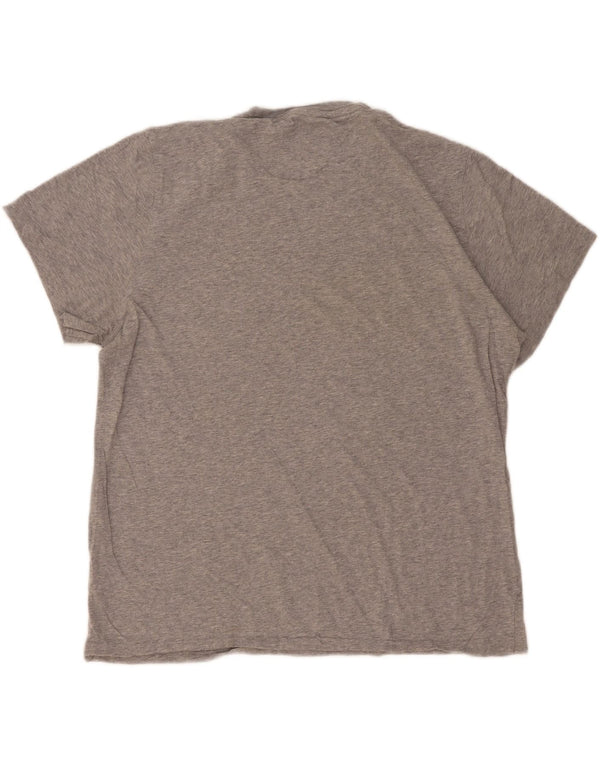 T-shirt da uomo Tommy Hilfiger Top grande in cotone chiazzato grigio