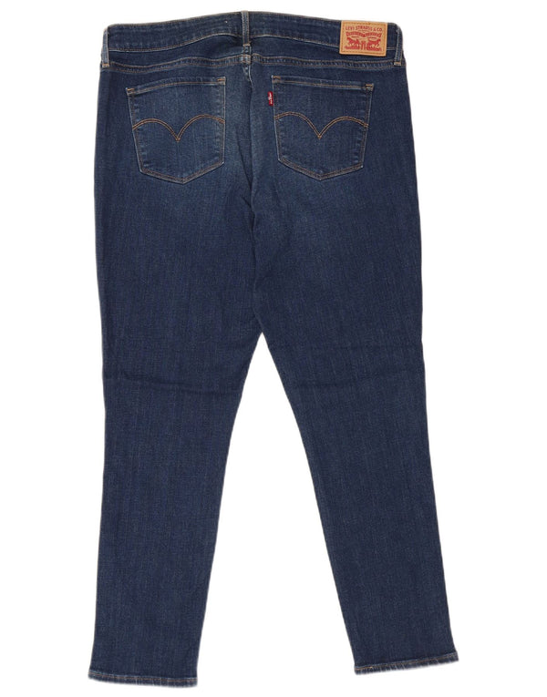Jeans Levi's da donna 711 skinny W31 L26 cotone blu navy