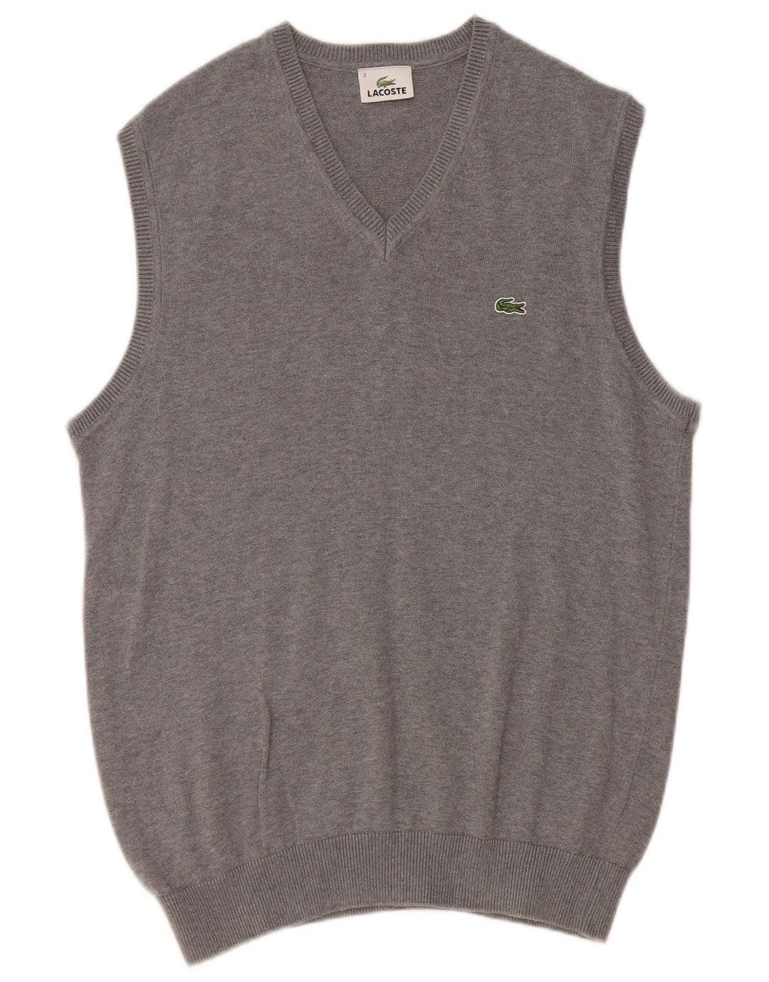 Canottiera da uomo Lacoste taglia 3 piccola in cotone grigio