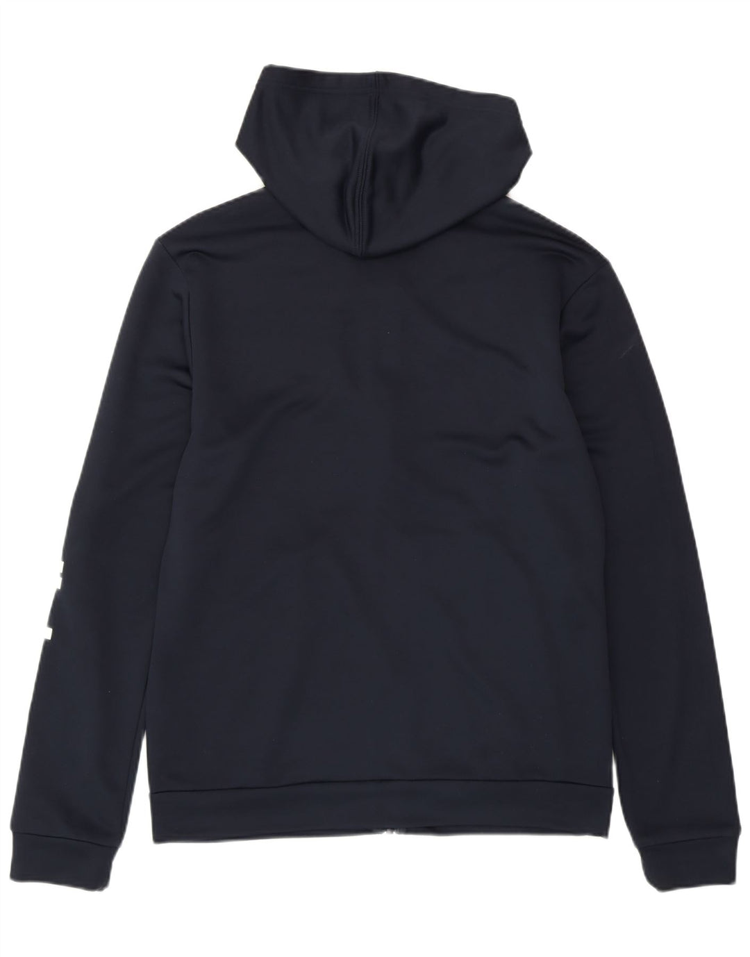 Maglione con cappuccio e zip grafica da donna ADIDAS UK 16/18 Large Blu navy