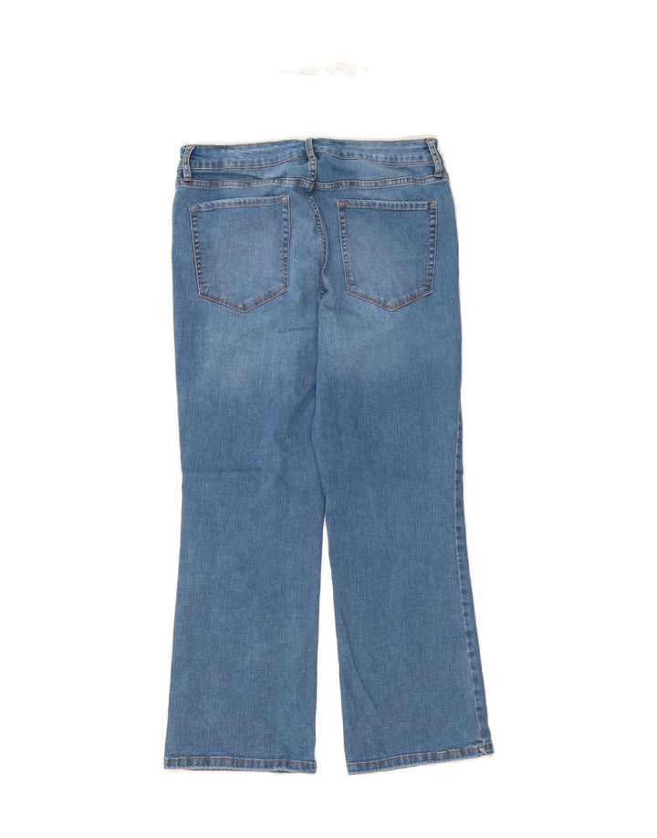 CHAPS Womens Kick Mid Rise Bootcut Jeans US 12 Large W31 L26 Blue Cotton Vintage Chaps and Second-Hand Chaps from Messina Hembry 