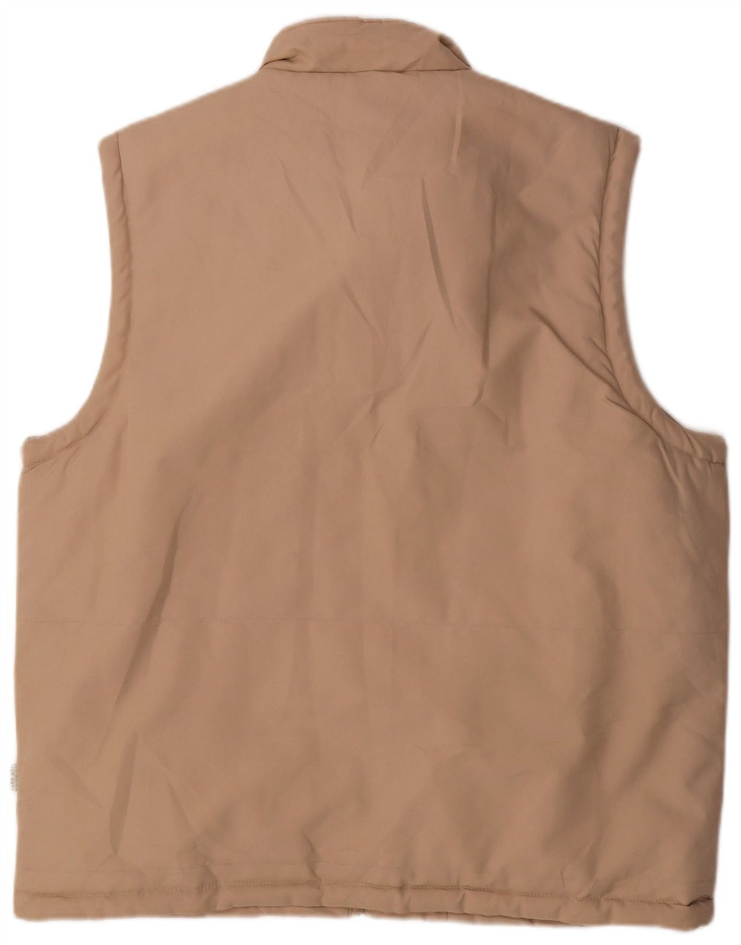 Gilet pratico da uomo vintage UK 42 XL Poliestere beige