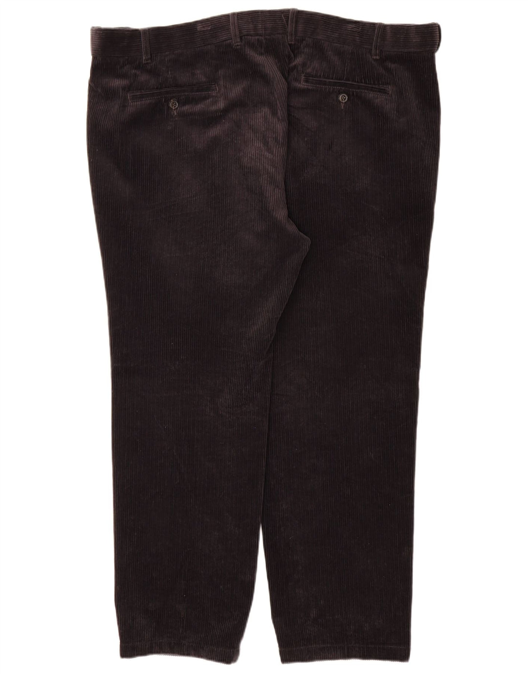 Pantaloni di velluto a coste regolari dritti da uomo Marks & Spencer W44 L29 neri