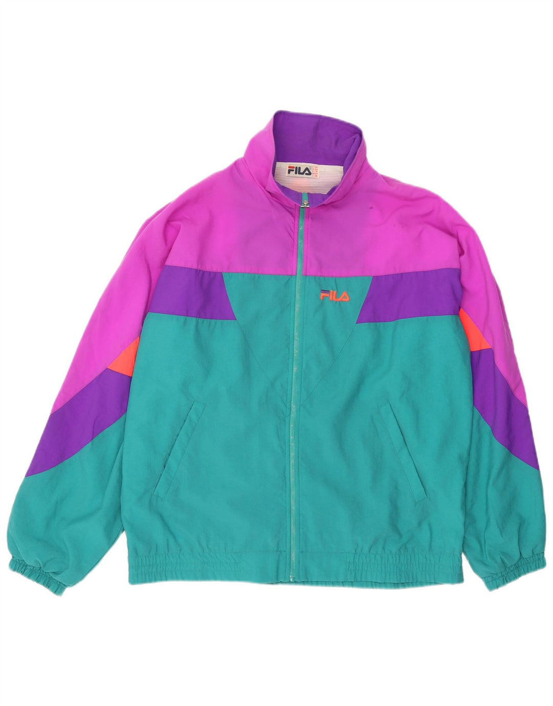 Tuta intera da uomo Fila IT 54 XL Verde Colourblock in poliammide