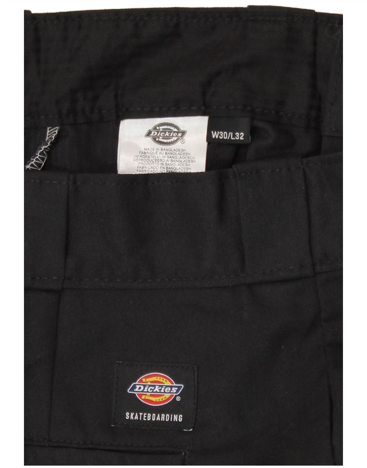 Pantaloni cargo dritti da uomo Dickies W30 L32 poliestere nero