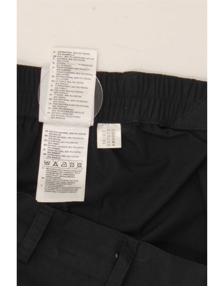 Pantaloni cargo dritti da uomo Adidas medi W32 L31 poliestere blu navy