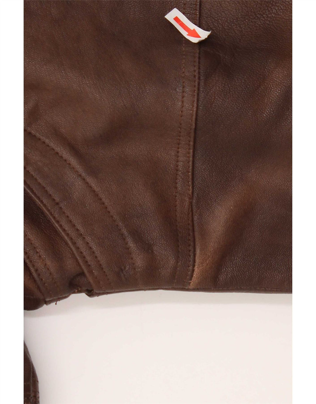 Giacca in pelle vintage da uomo UK 38 Marrone medio