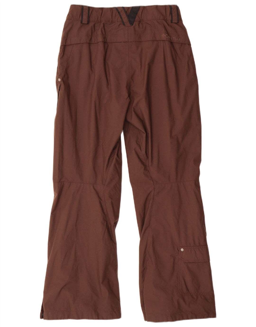 Pantaloni da sci da donna COLUMBIA UK 10 piccoli in nylon marrone