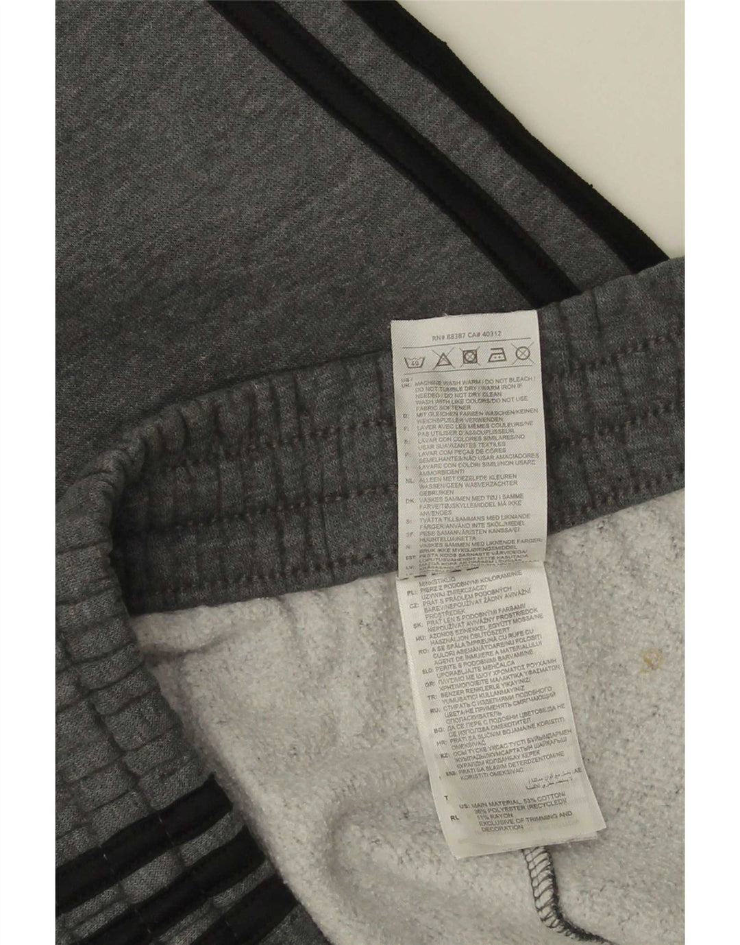 Pantaloni da tuta da uomo Adidas Joggers in cotone grigio medio