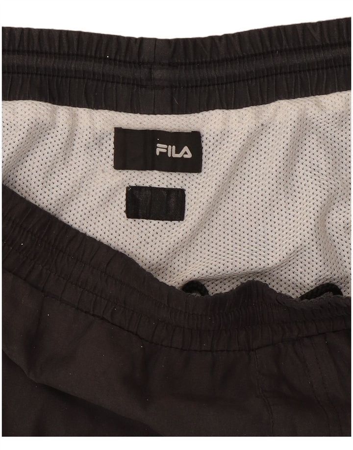 Pantaloncini da bagno da uomo FILA XS neri