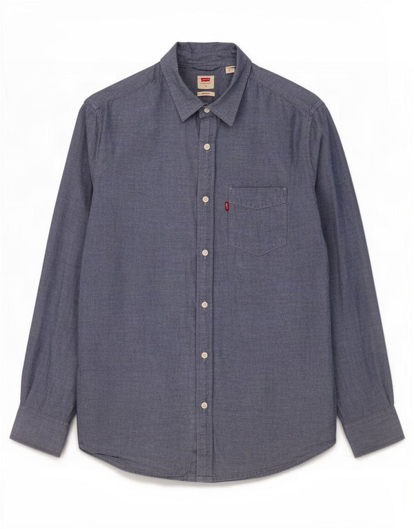 Camicia Levi's da uomo con vestibilità standard, taglia grande, in cotone blu navy