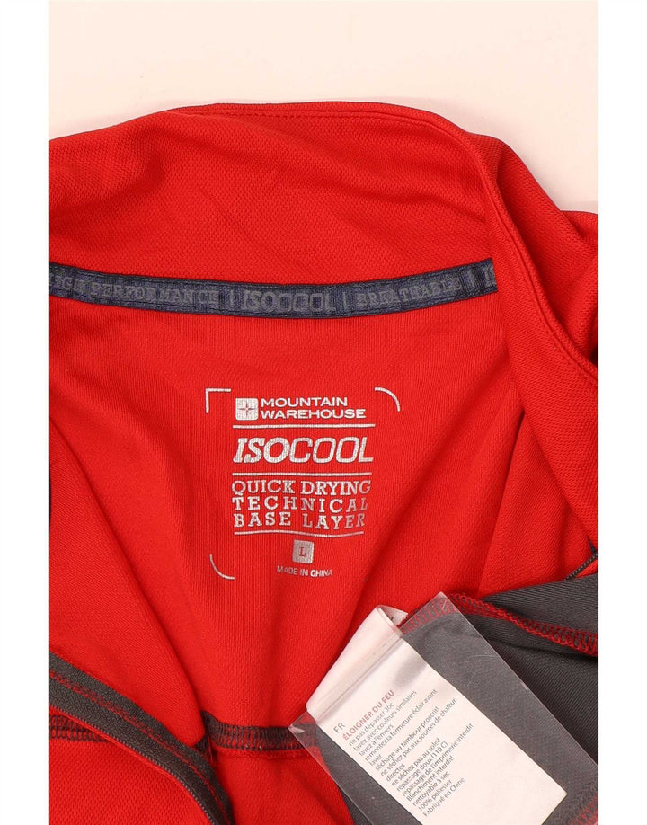 Mountain Warehouse Tuta da uomo IsoCool Pullover Top Large Rossa