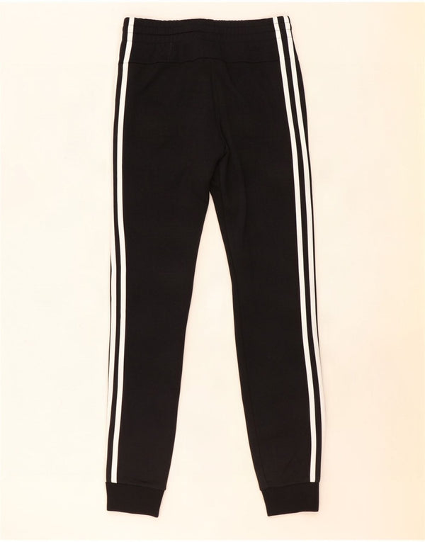 Adidas Womens Tracksuit Trousers Joggers UK 8/10 Small Black Cotton