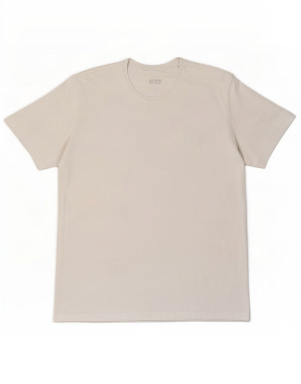 Hugo Boss Mens T-Shirt Top XL White Cotton