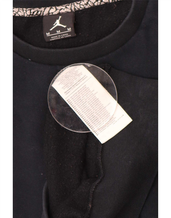 Felpa grafica da uomo Jordan, in cotone color block medio blu navy