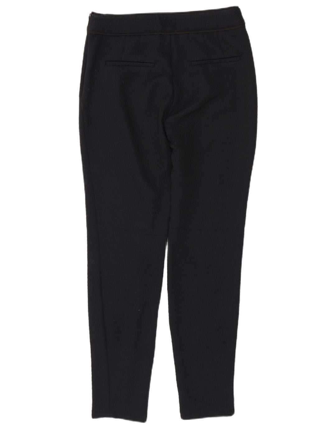 Pantaloni chino slim da donna Zara medi W28 L28 blu navy geometrici