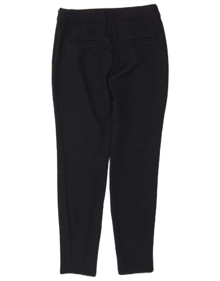 Pantaloni chino slim da donna Zara medi W28 L28 blu navy geometrici