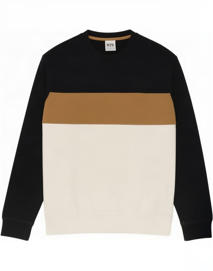 Zara Uomo Felpa Maglione Medio Multicolore Colorblock