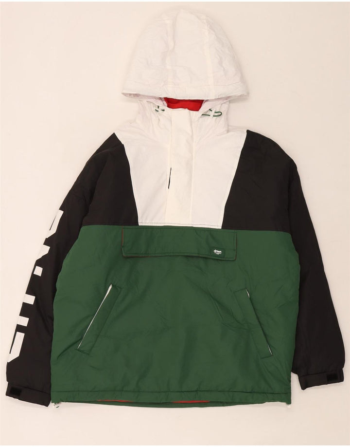 Giacca imbottita grafica da uomo Zara vestibilità ampia UK 36 piccola multicolore
